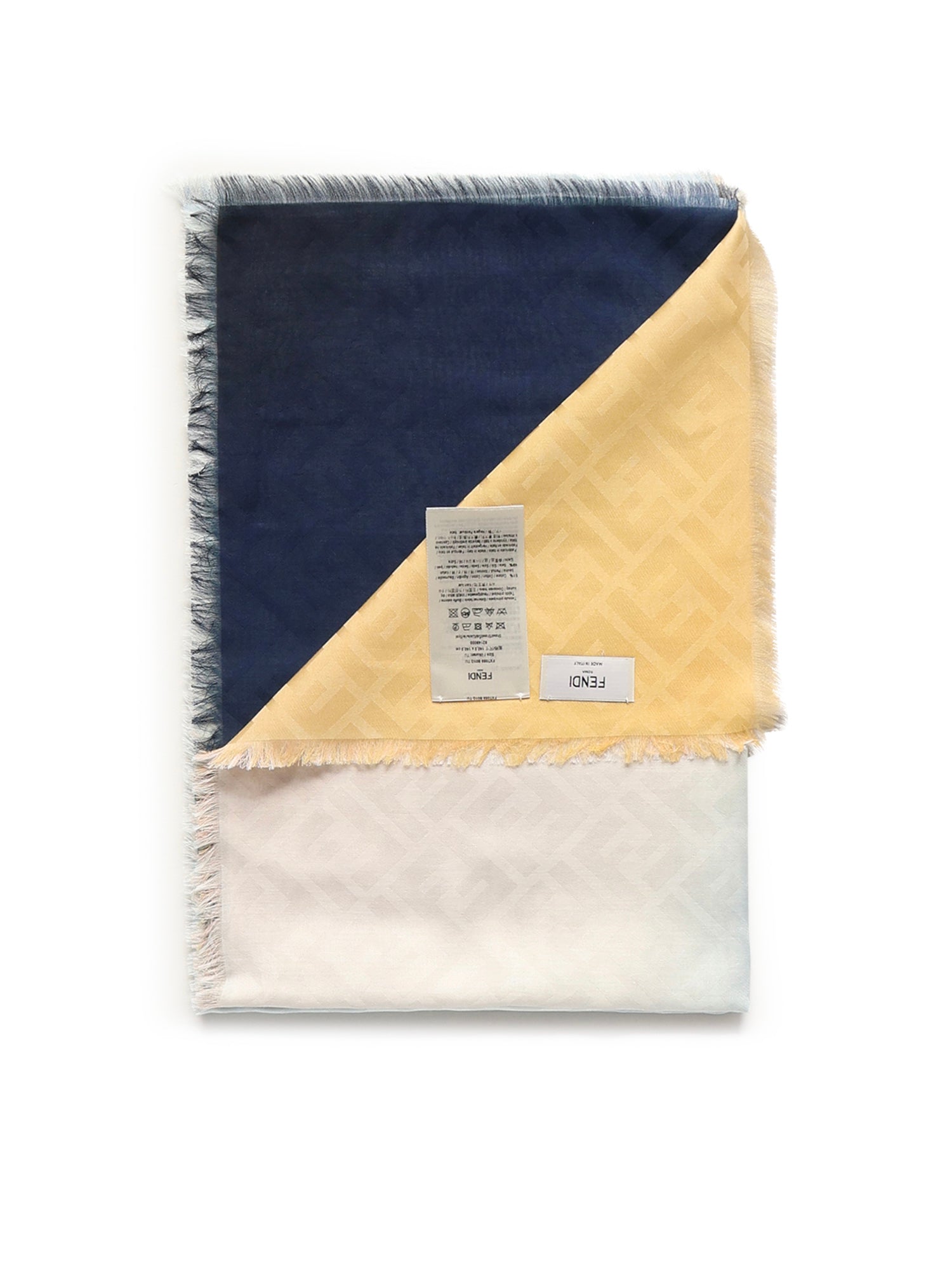Scialle FF in cotone e seta FXT069 B01QF1WNR FENDI 