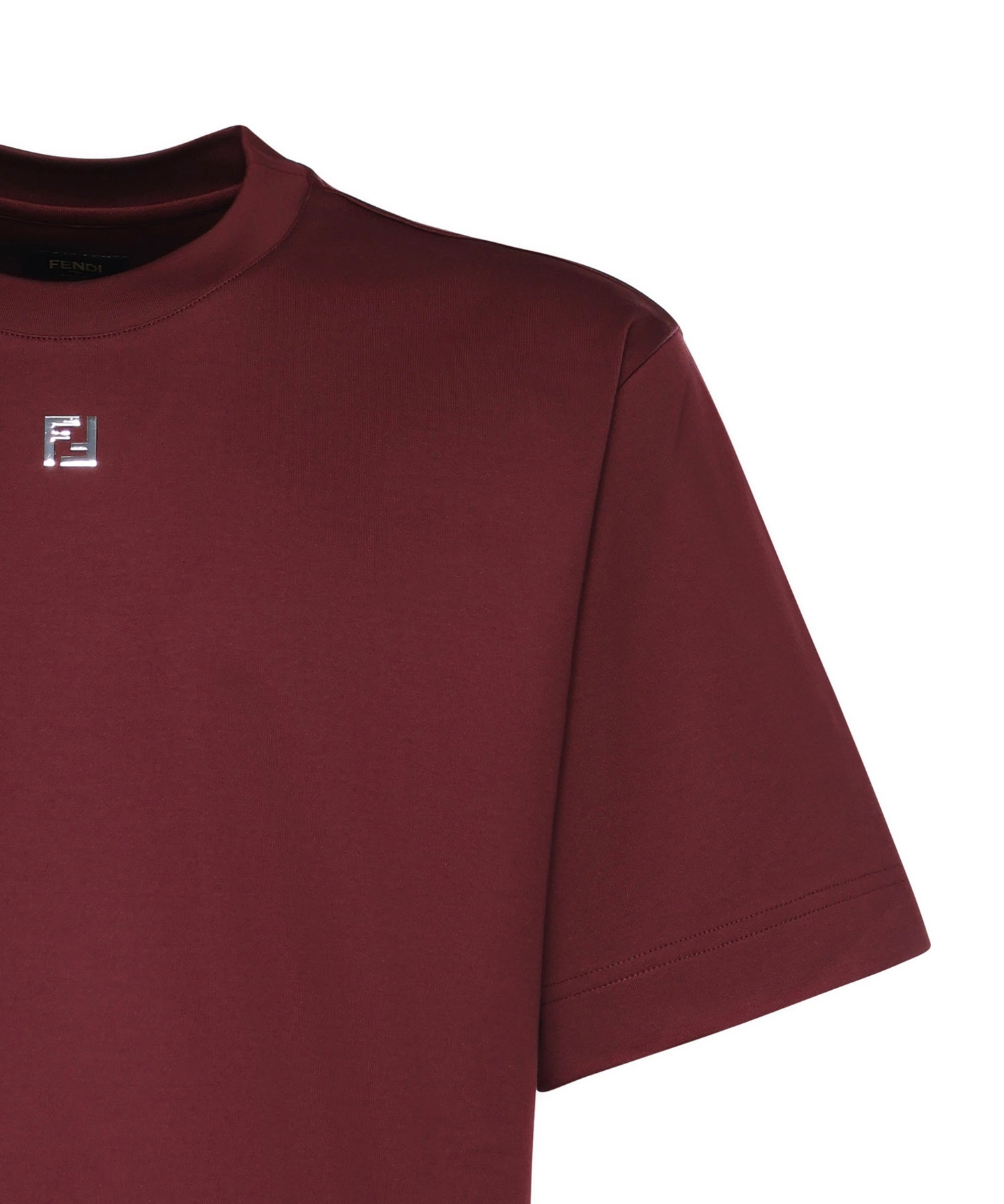 T-shirt in cotone con logo FY0936 ARYYF0HM6 FENDI 