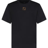 T-shirt in cotone con logo FY0936 AW0RF1UL6 FENDI 