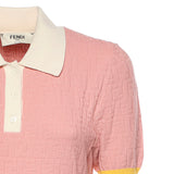Abito mini FF jacquard in cotone e seta FZDE35 AW4SF1W0S FENDI 