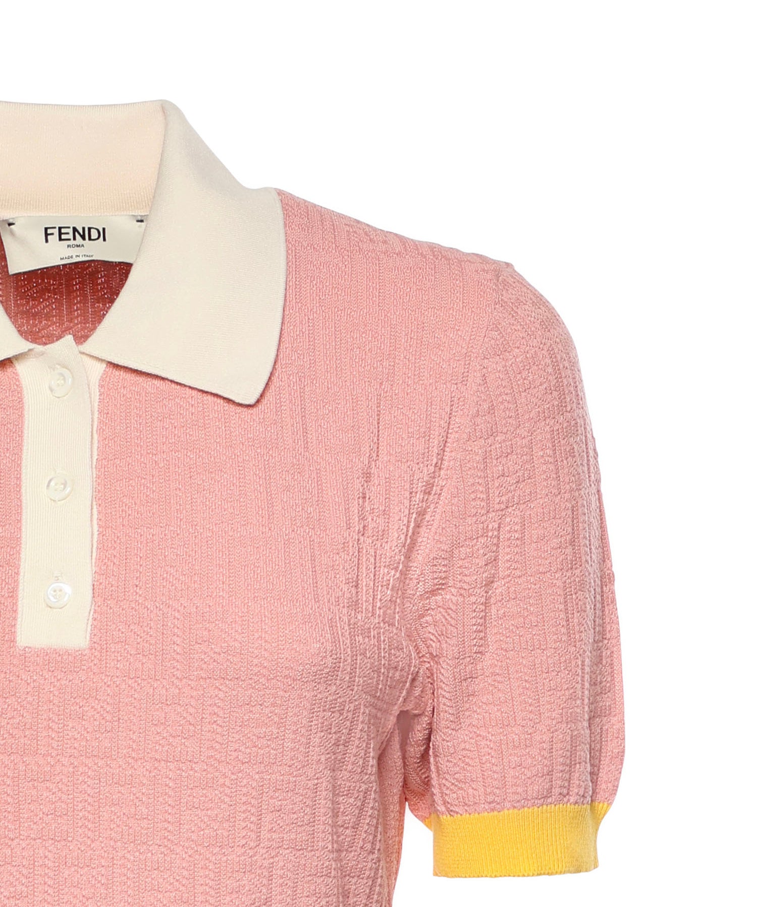 Abito mini FF jacquard in cotone e seta FZDE35 AW4SF1W0S FENDI 