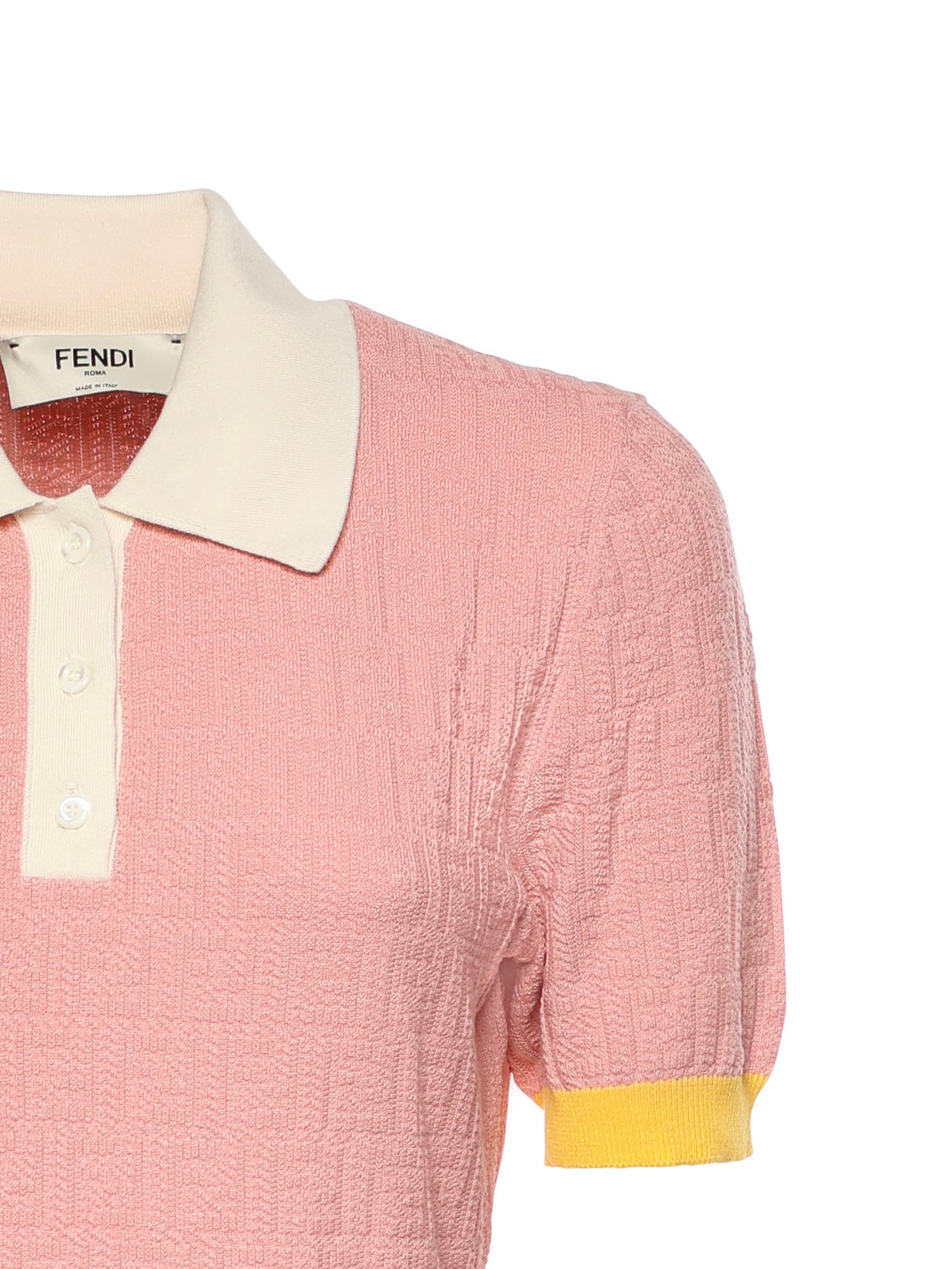 Abito mini FF jacquard in cotone e seta FZDE35 AW4SF1W0S FENDI 