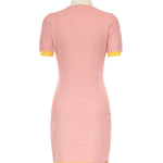 Abito mini FF jacquard in cotone e seta FZDE35 AW4SF1W0S FENDI 