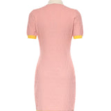 Abito mini FF jacquard in cotone e seta FZDE35 AW4SF1W0S FENDI 