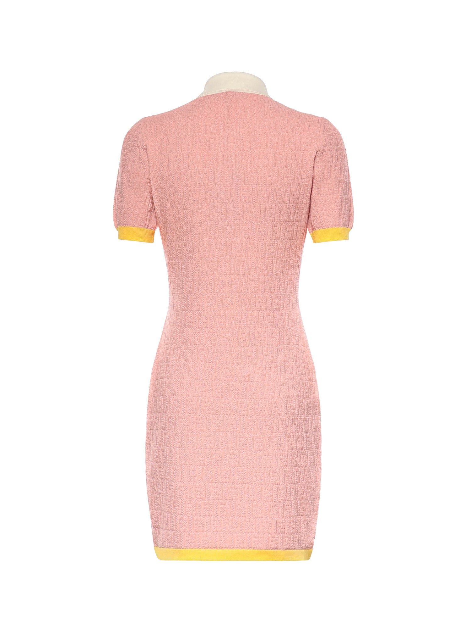 Abito mini FF jacquard in cotone e seta FZDE35 AW4SF1W0S FENDI 