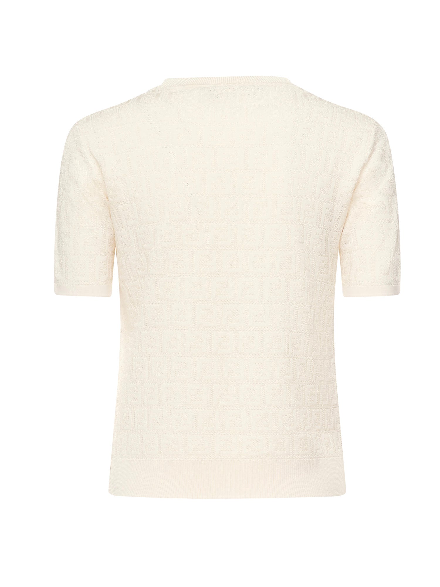 Maglia in cotone e viscosa FF jacquard FZXD57 AUZRF0ZNM FENDI 