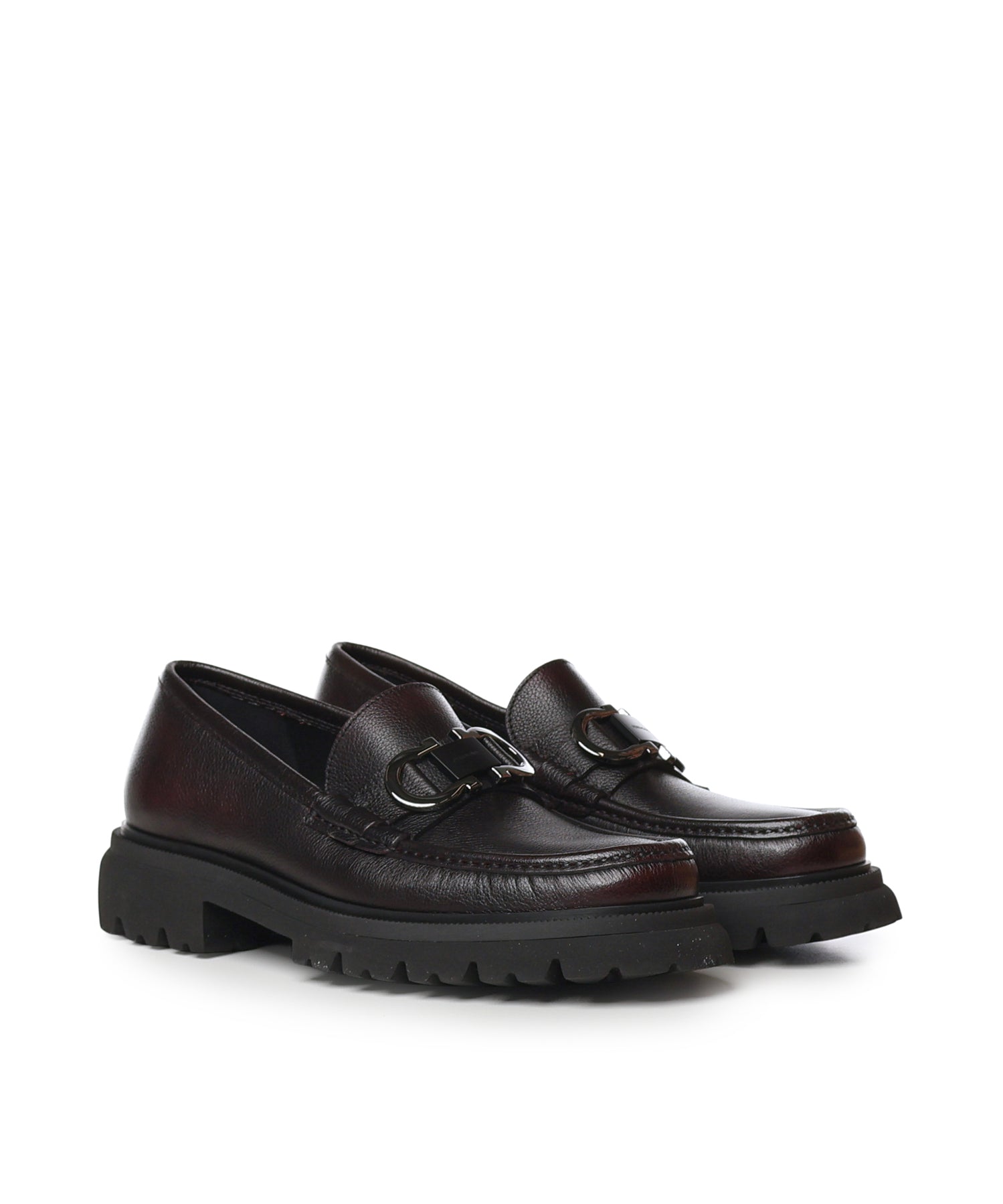 Mocassini Gancini in pelle 028249 789583022 FERRAGAMO 