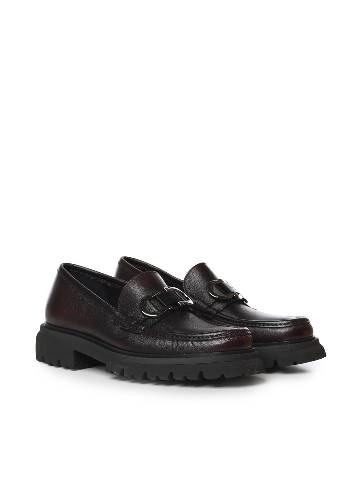 Mocassini Gancini in pelle 028249 789583022 FERRAGAMO 