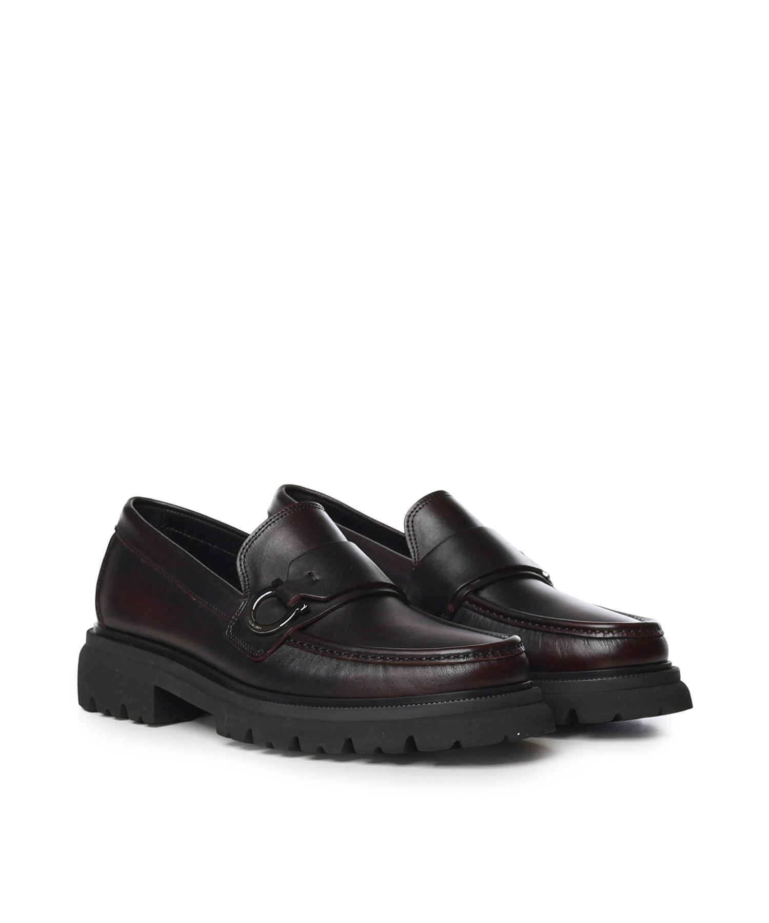 Mocassini Gancini in pelle 029966 791771006 FERRAGAMO 