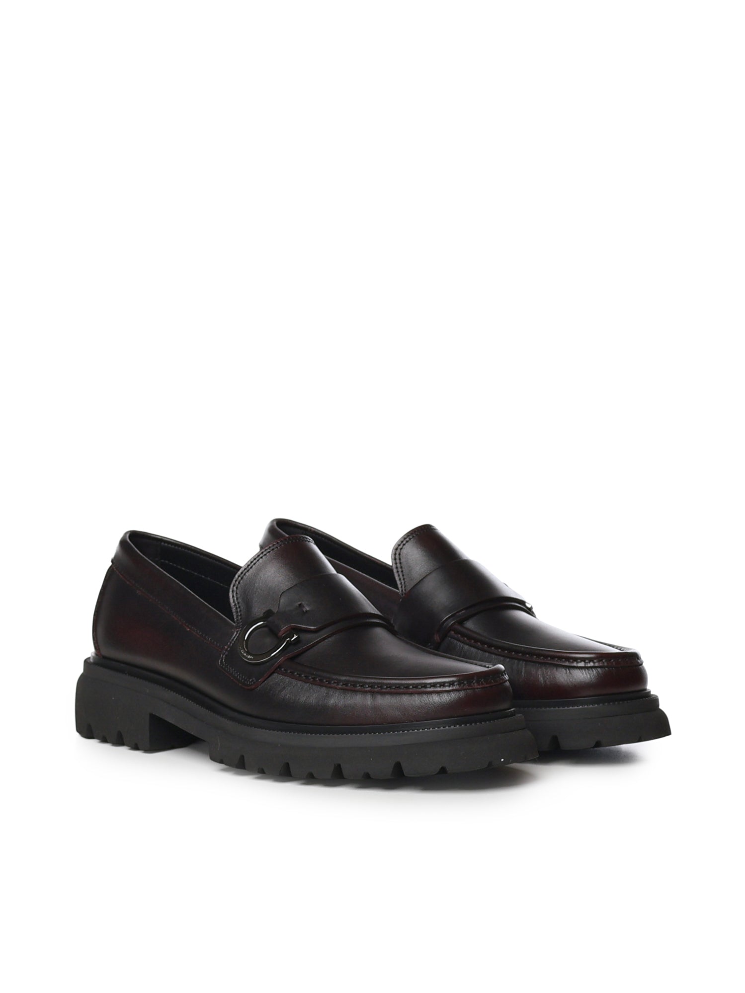 Mocassini Gancini in pelle 029966 791771006 FERRAGAMO 