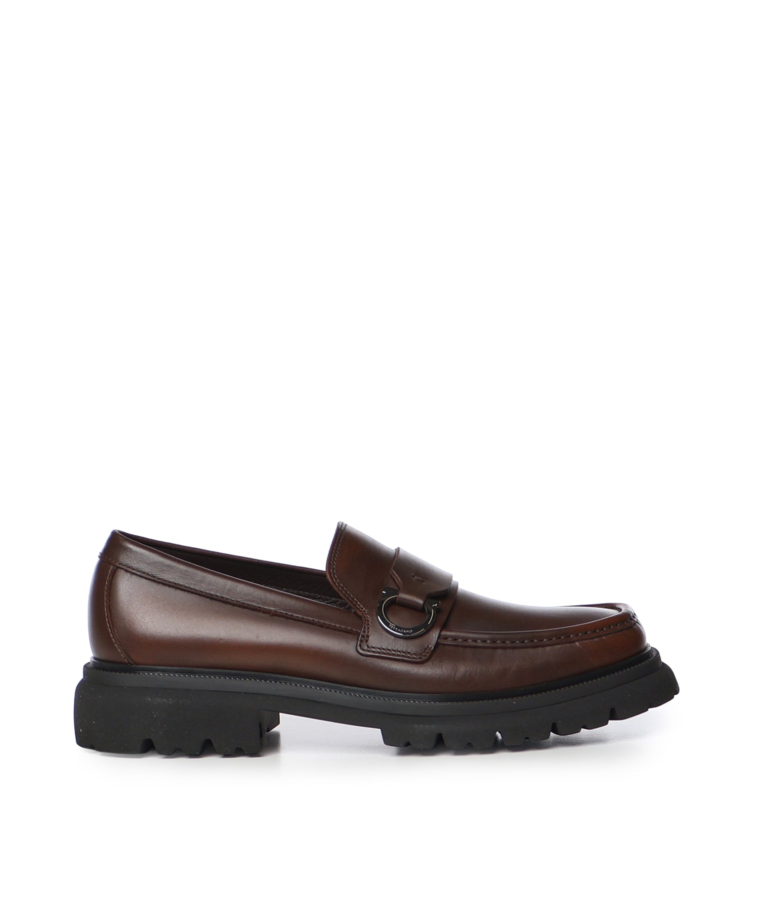 Mocassini Gancini in pelle<BR/> 029966 791772007 FERRAGAMO 