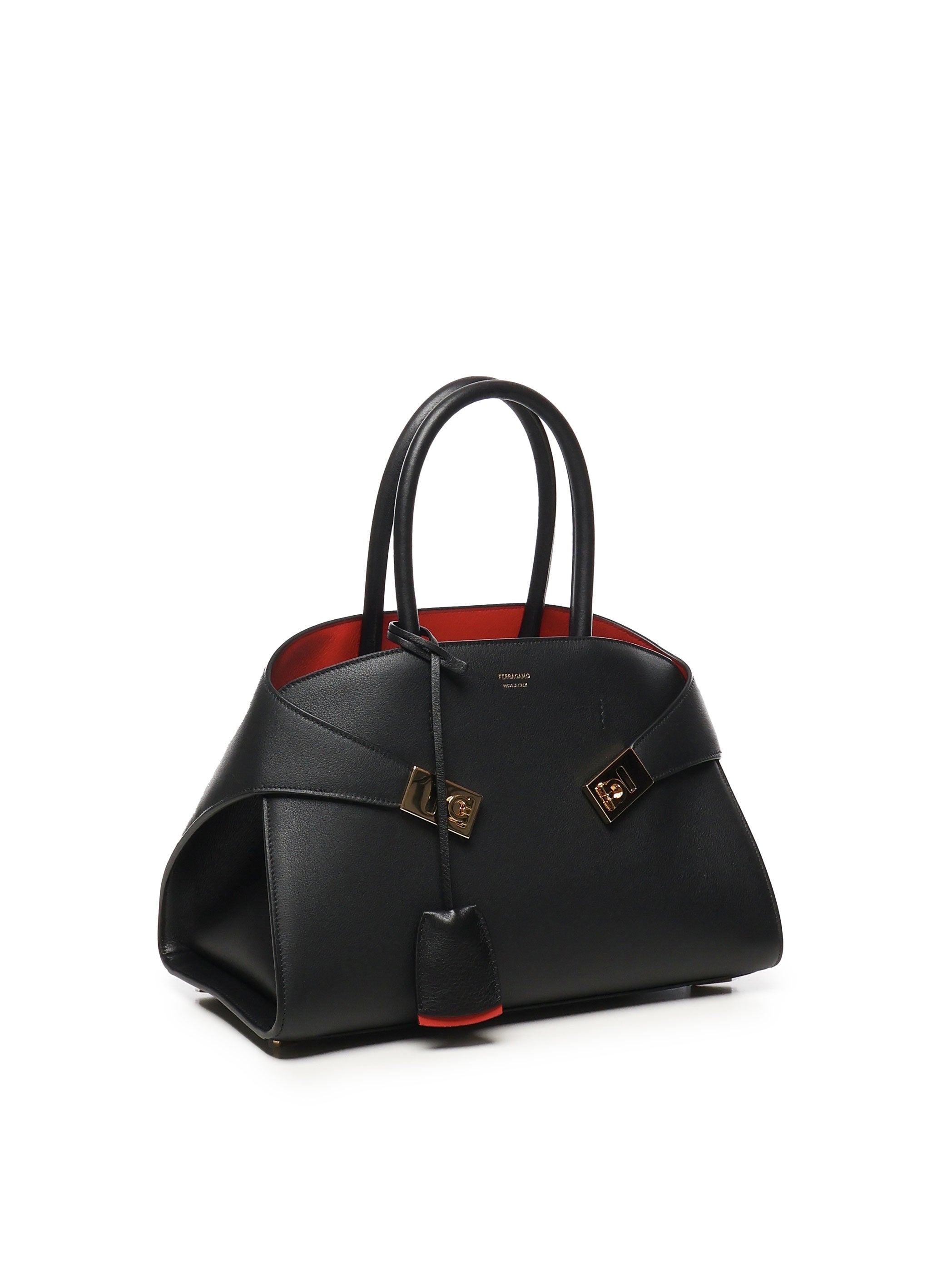 Borsa a mano Hug bicolore 215608 767814008 FERRAGAMO 