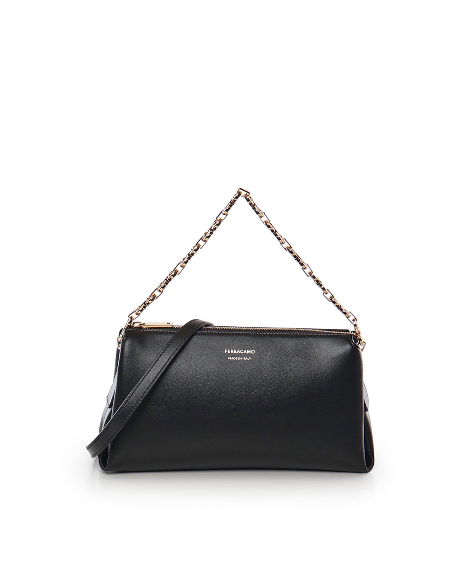 Mini bag in pelle con logo 221076 790049001 FERRAGAMO 