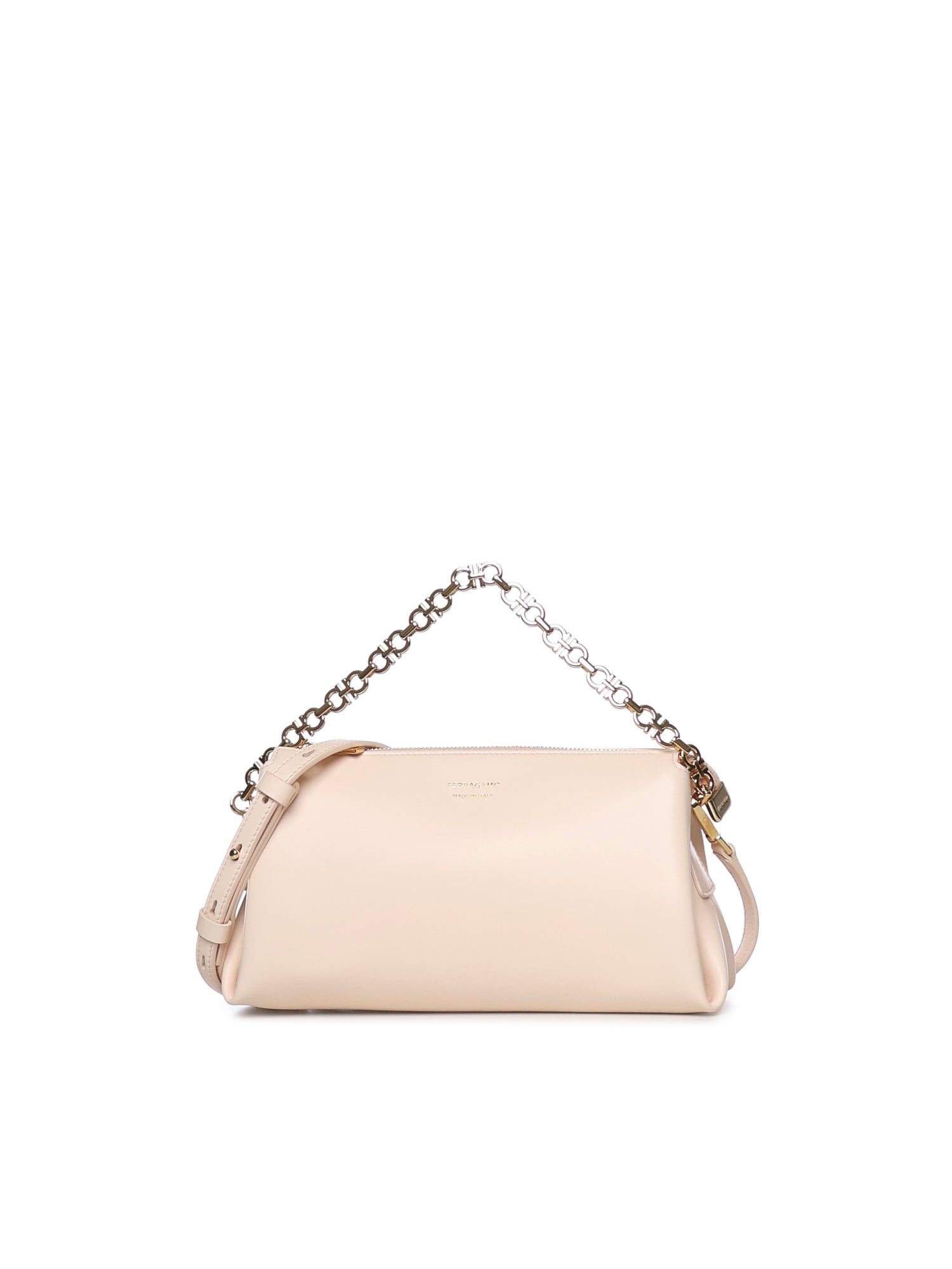 Mini bag in pelle con logo 221076 790050002 FERRAGAMO 
