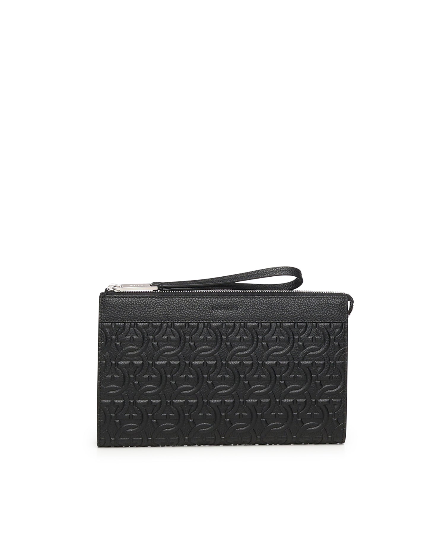 Pouch con goffratura Gancini 241483 769473001 FERRAGAMO 