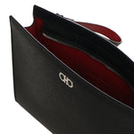 Pouch in pelle con logo 241889 791715001 FERRAGAMO 