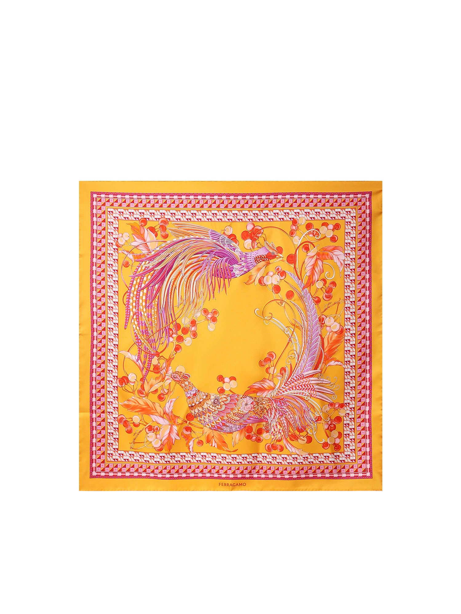 Foulard in seta con stampa 310199 780278002 FERRAGAMO 