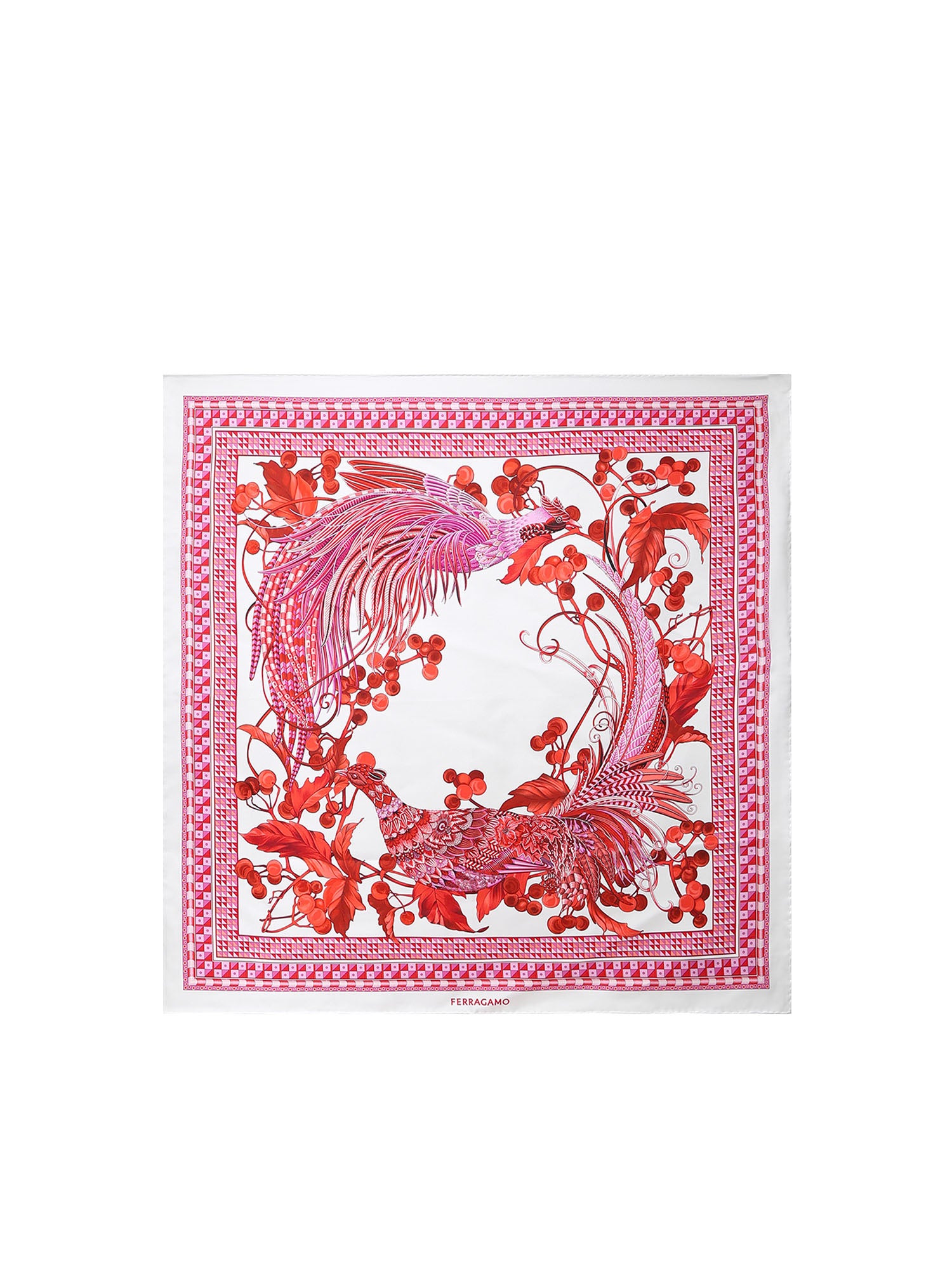 Foulard in seta con stampa 310199 780279003 FERRAGAMO 