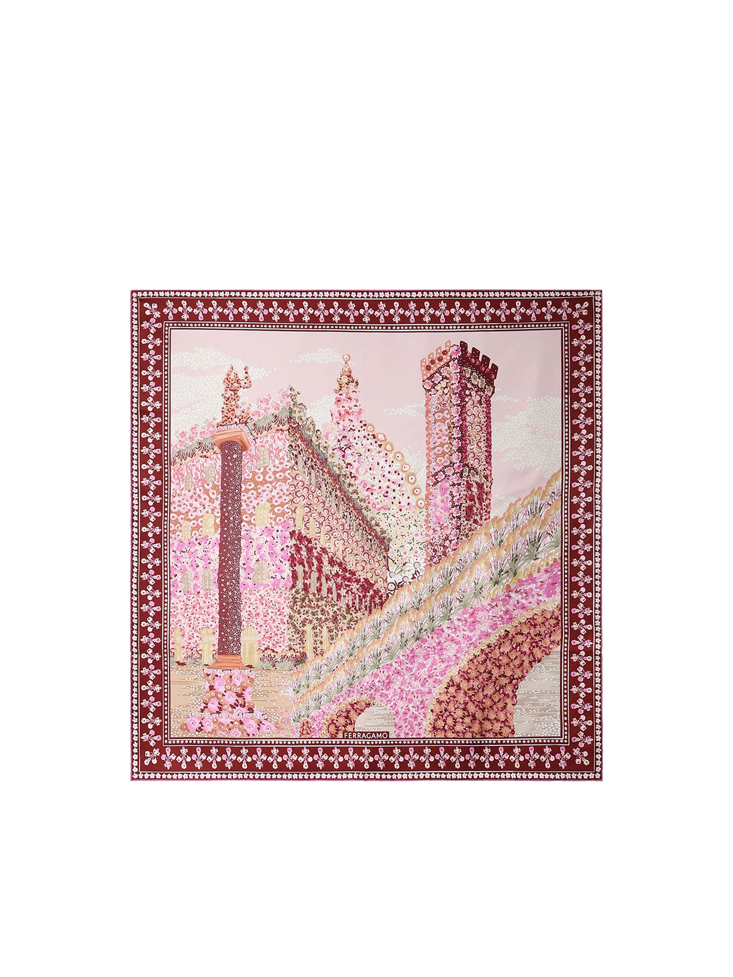 Foulard in seta con stampa 310220 789938002 FERRAGAMO 