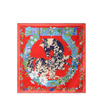 Foulard in seta con stampa 310226 789888002 FERRAGAMO 