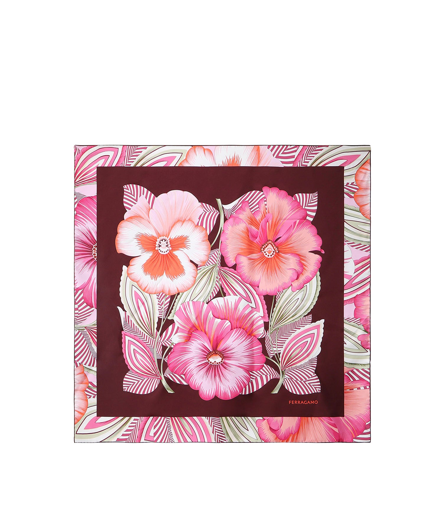 Foulard in seta con stampa<BR/> 310227 789960003 FERRAGAMO 