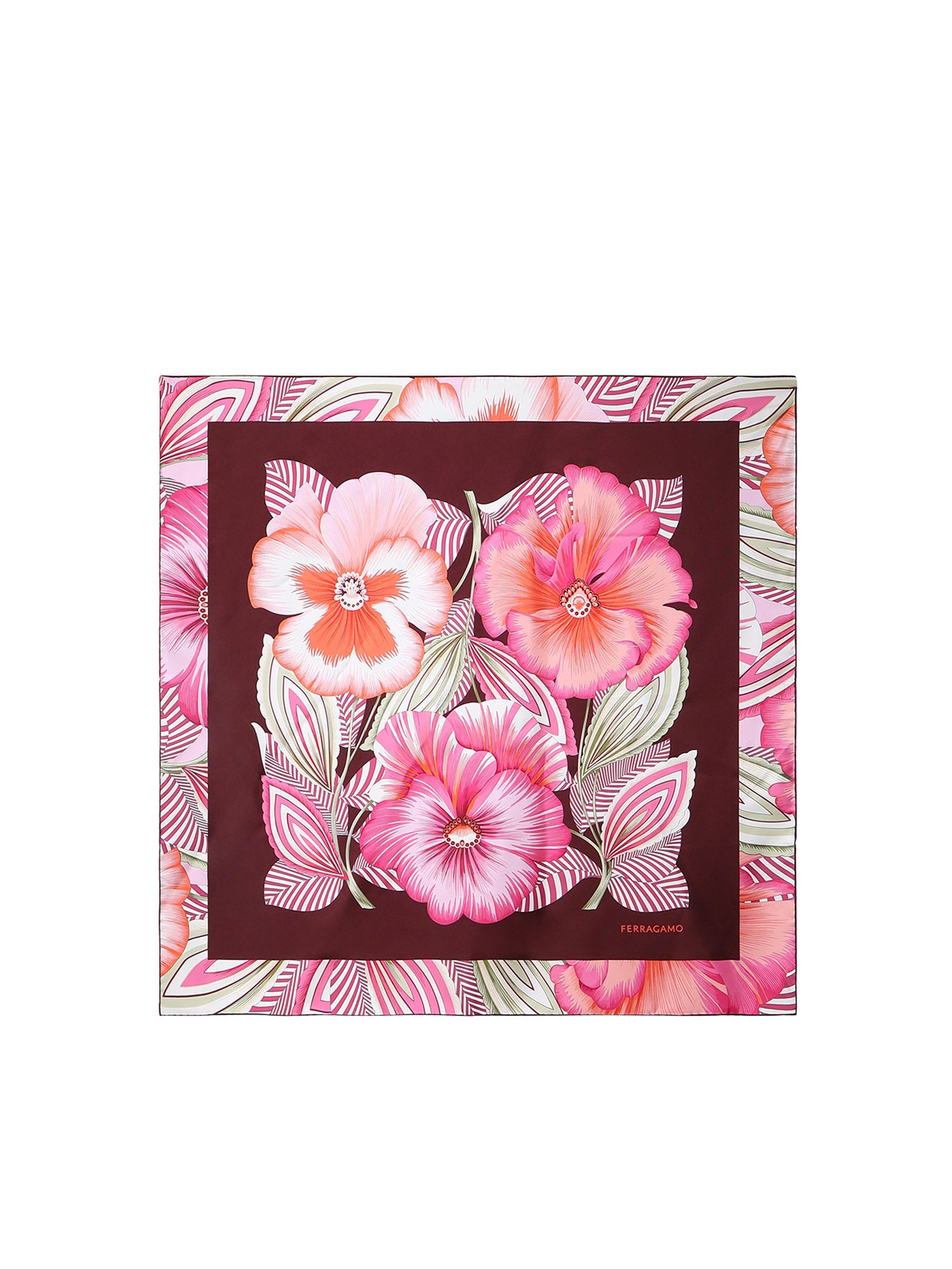 Foulard in seta con stampa<BR/> 310227 789960003 FERRAGAMO 