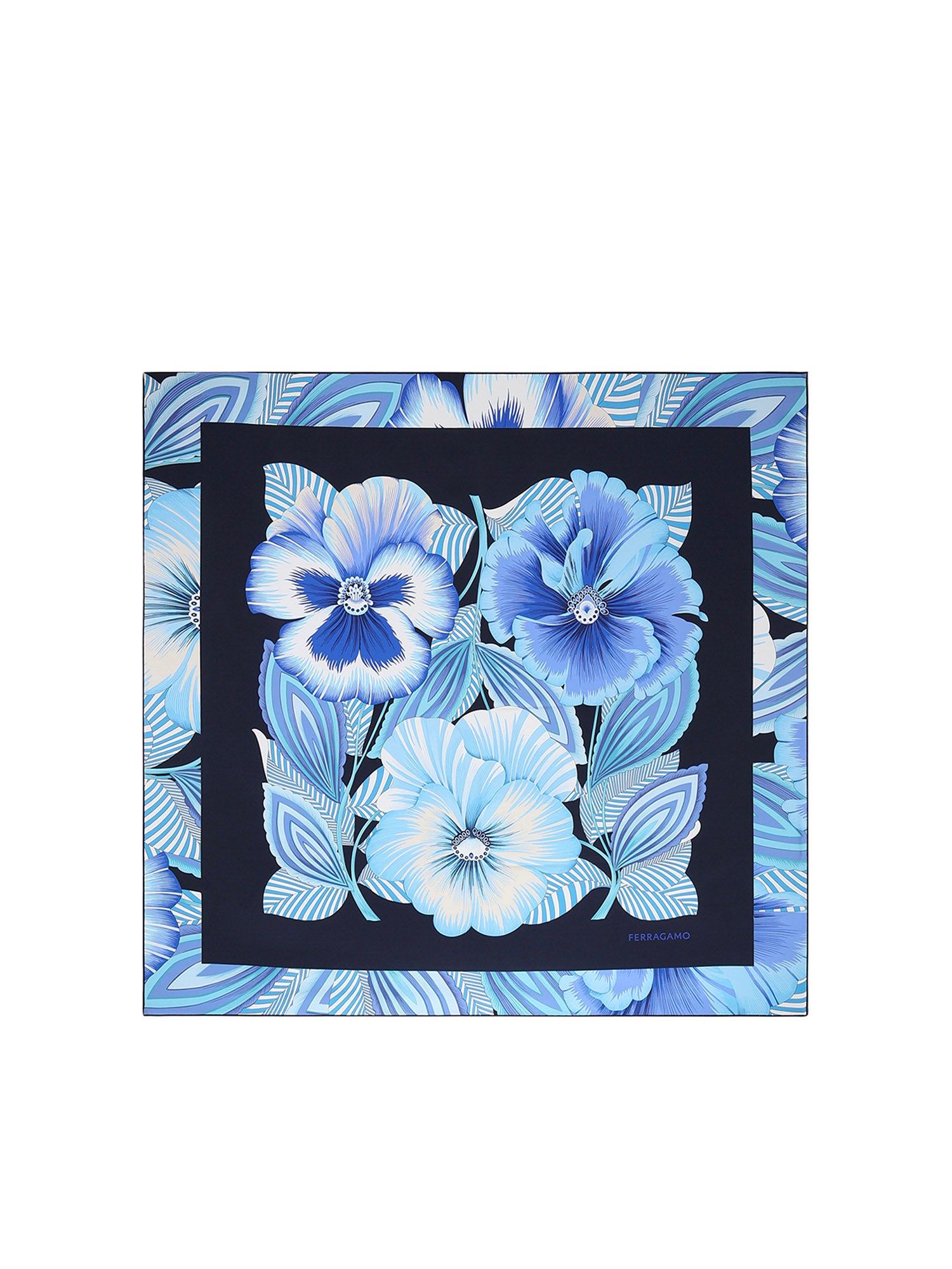 Foulard in seta con stampa 310227 789961004 FERRAGAMO 