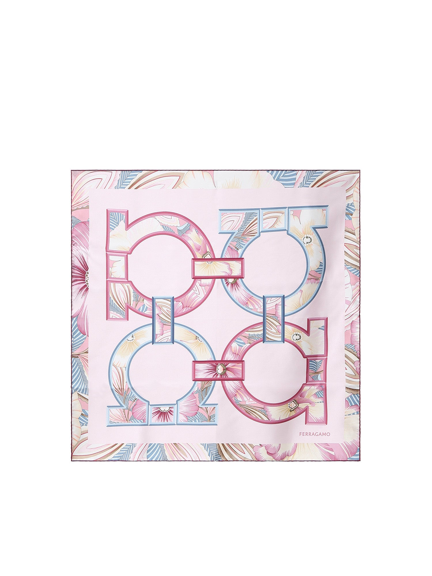 Foulard in seta con stampa 310230 790114003 FERRAGAMO 