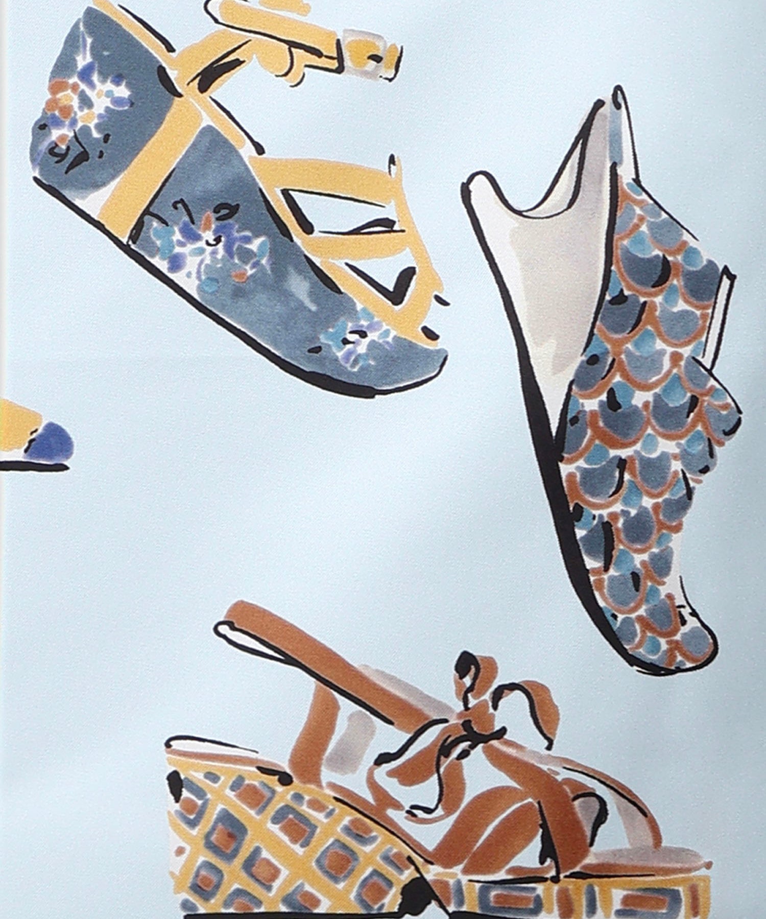 Foulard in seta con stampa 310231 789877003 FERRAGAMO 