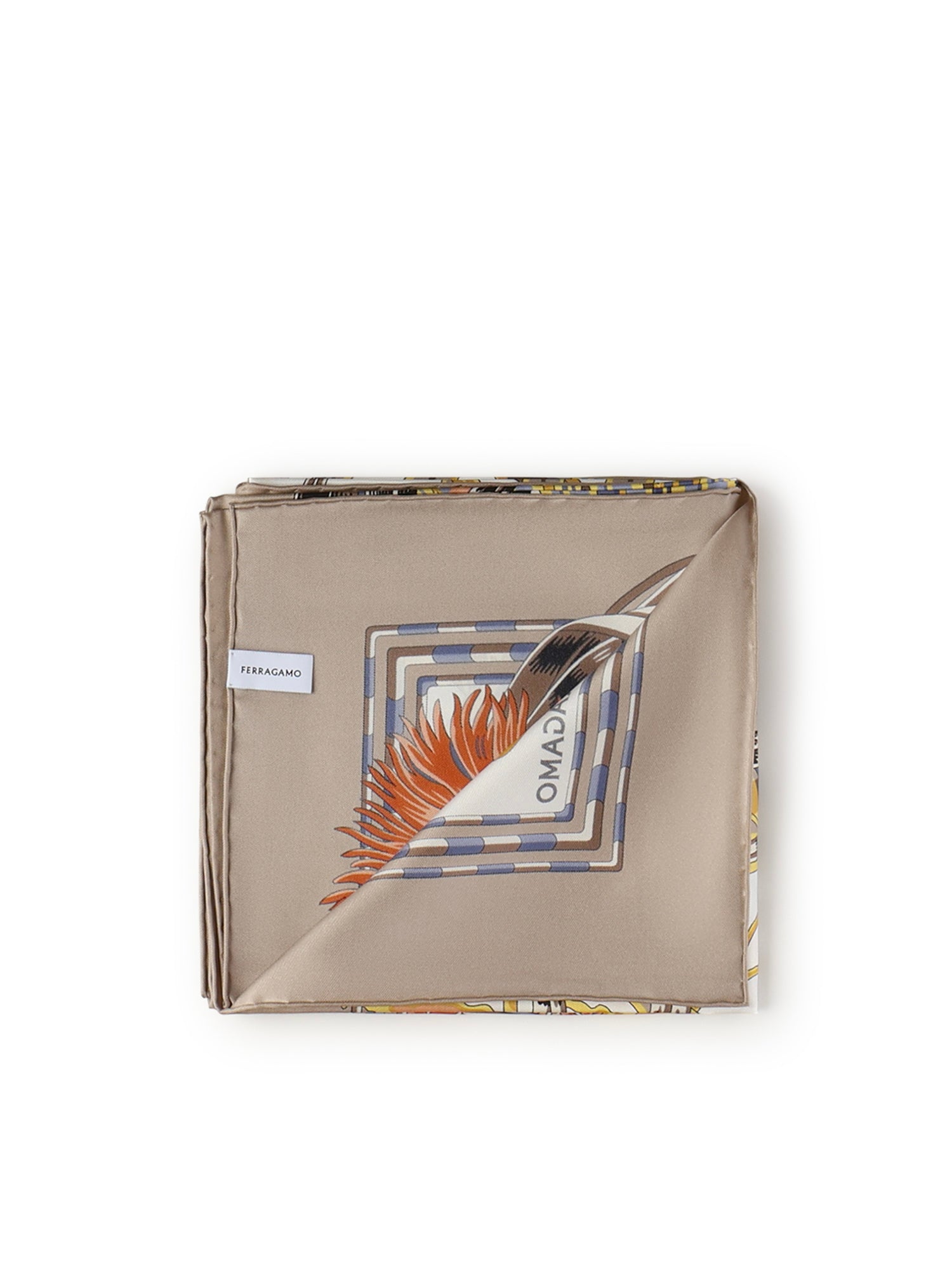 Foulard in seta con stampa 310234 791388003 FERRAGAMO 
