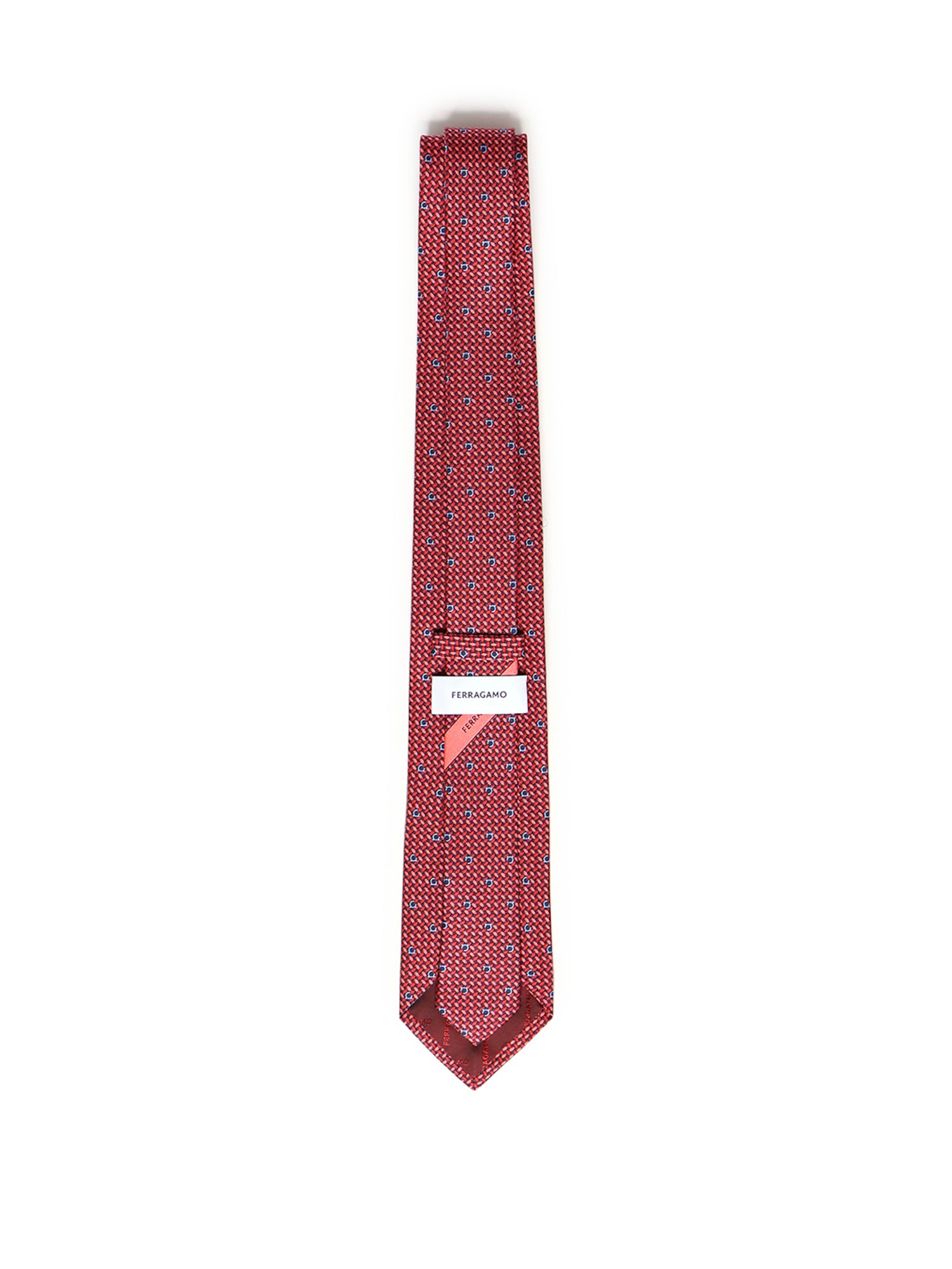 Cravatta in seta con stampa 350263 731645007 FERRAGAMO 