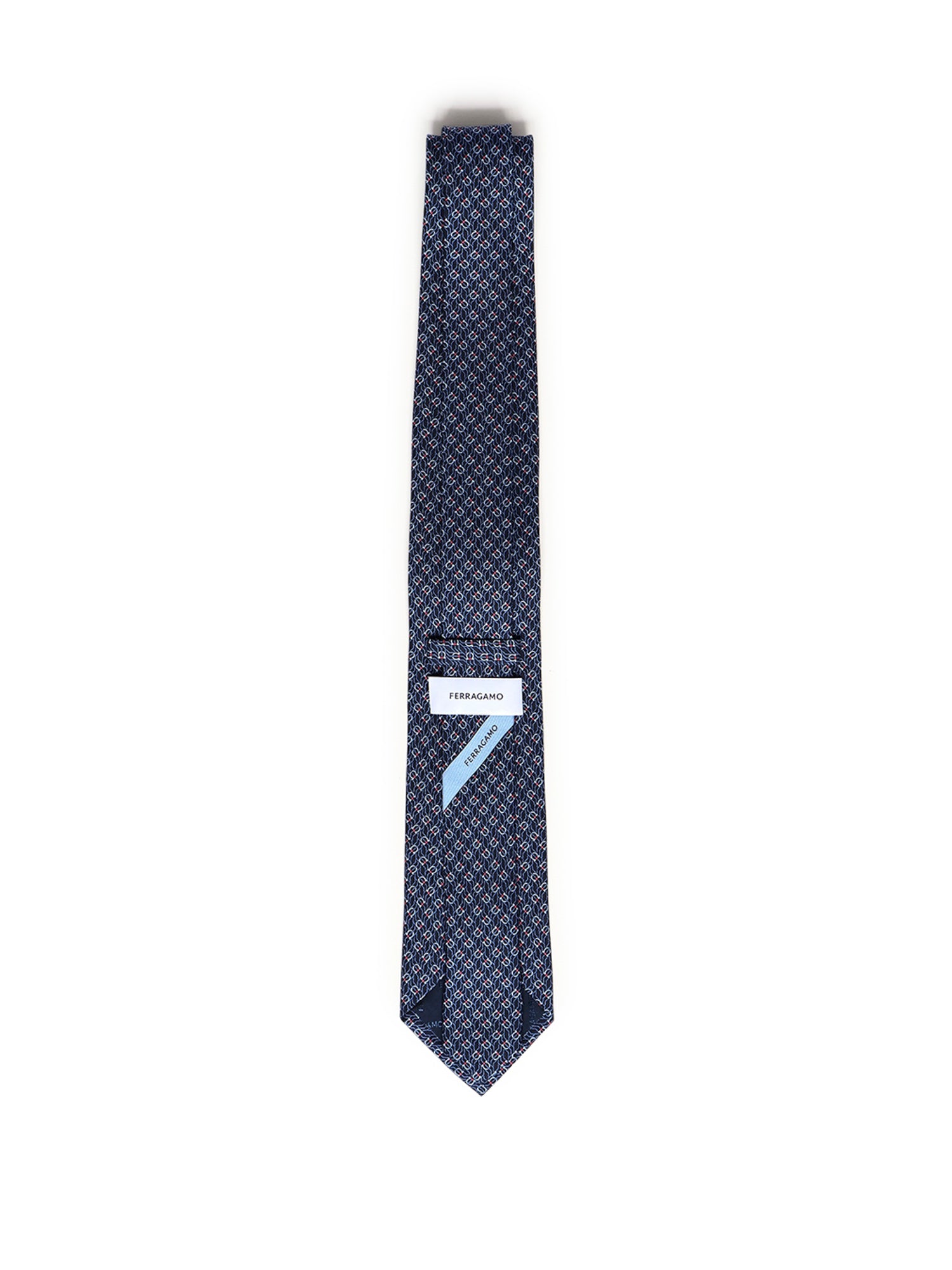 Cravatta in seta con stampa 350950 768562001 FERRAGAMO 