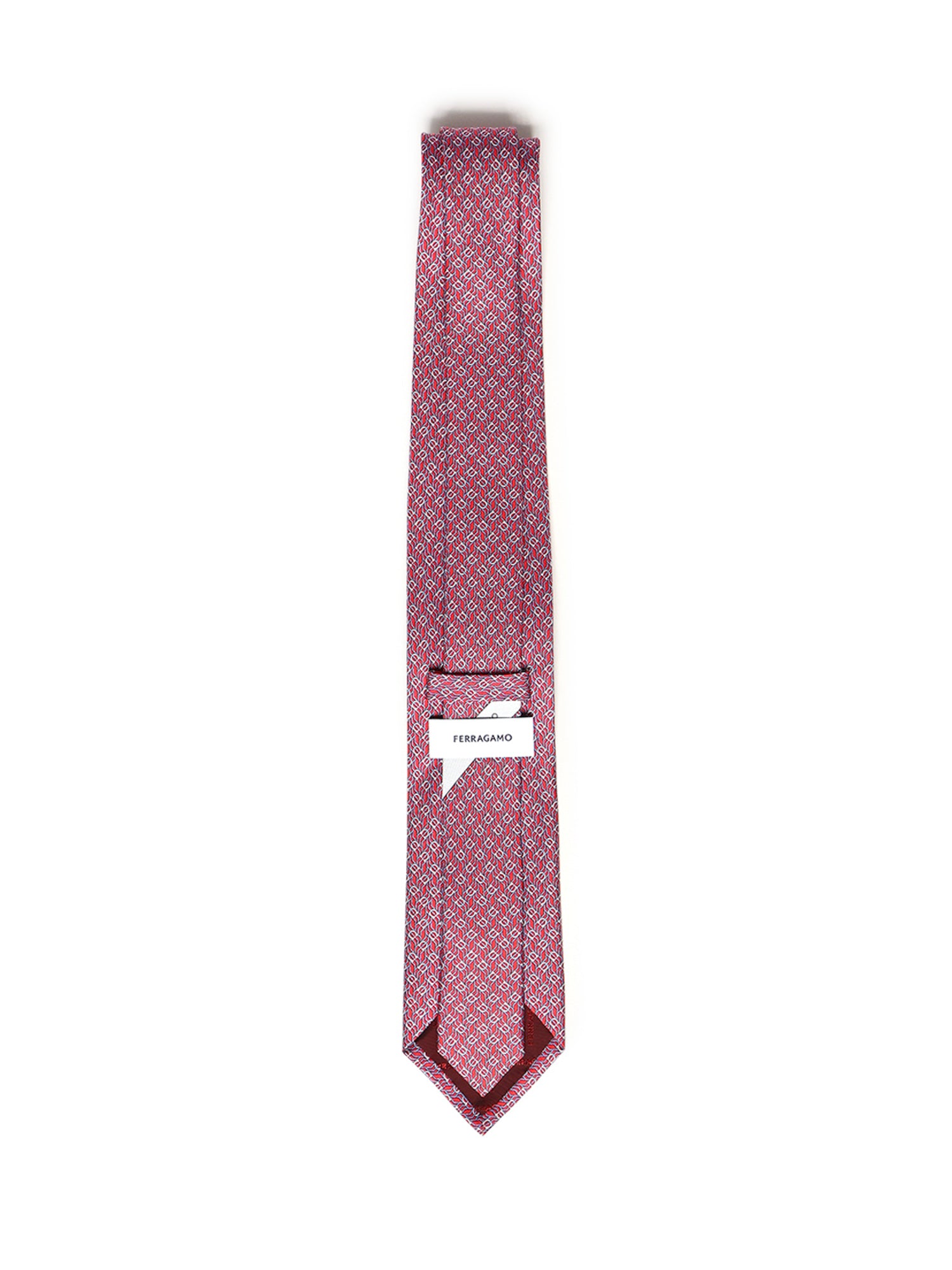 Cravatta in seta con stampa 350950 768565004 FERRAGAMO 