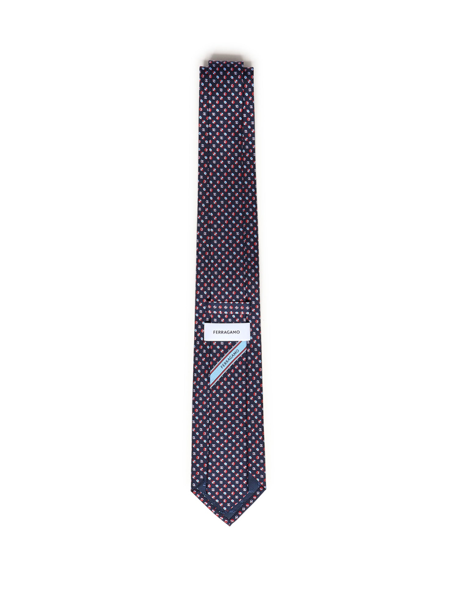 Cravatta in seta con stampa 351310 788867001 FERRAGAMO 
