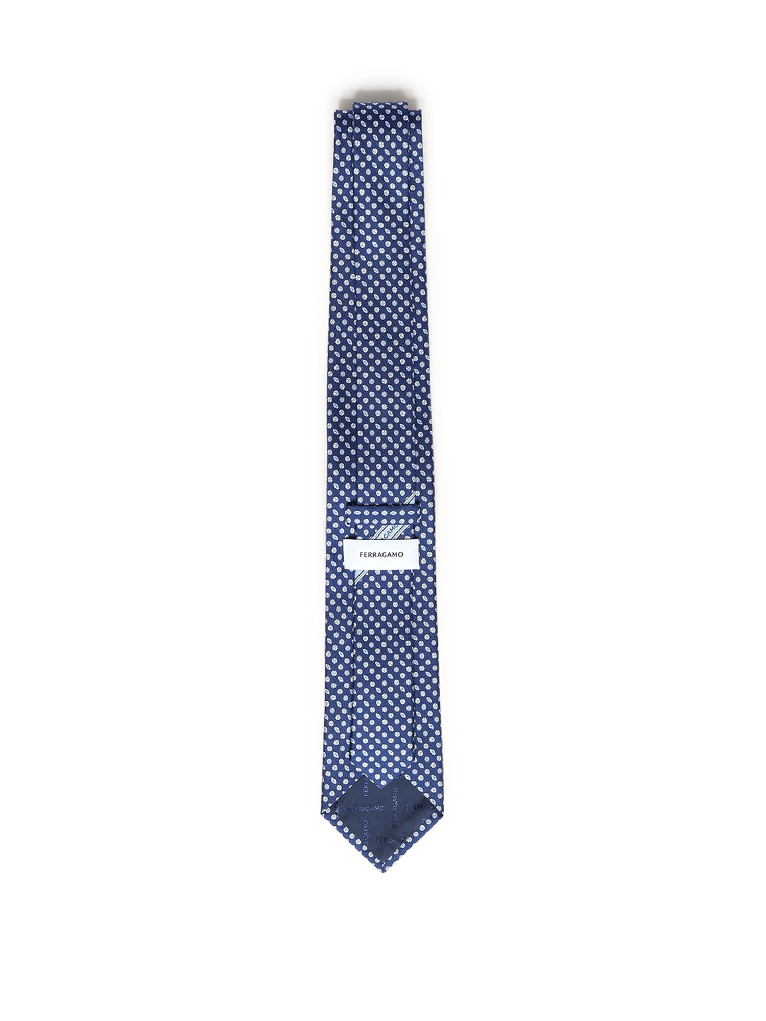 Cravatta in seta con stampa<BR/> 351310 788868002 FERRAGAMO 