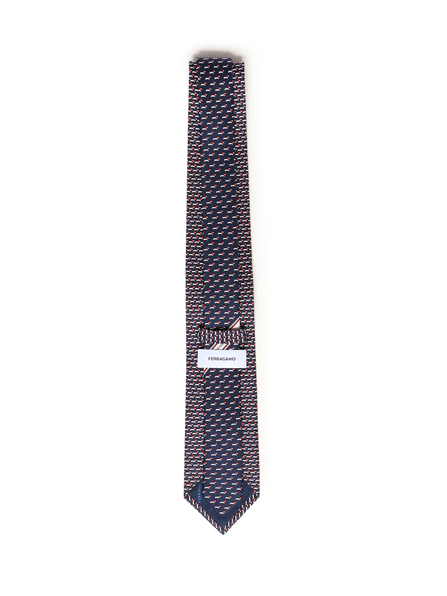 Cravatta in seta con stampa 351311 788884001 FERRAGAMO 
