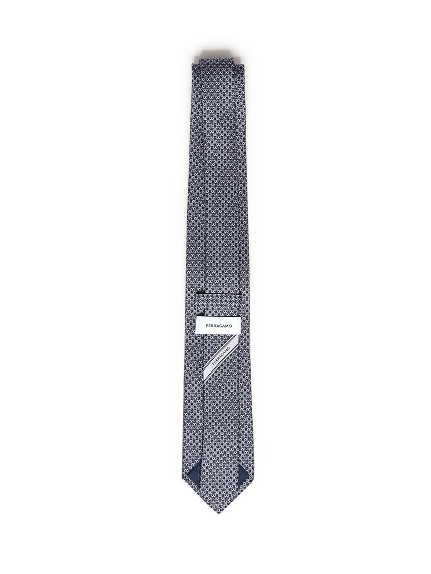Cravatta in seta con stampa 351326 789075001 FERRAGAMO 