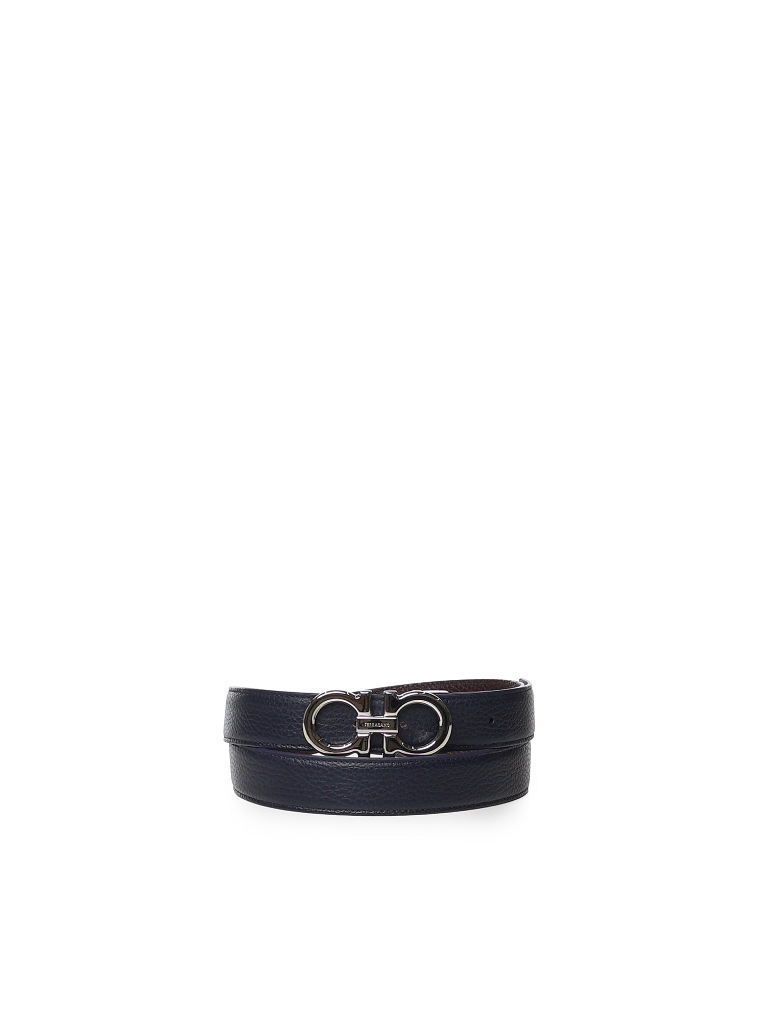 Cintura reversibile Gancini in pelle 670428 780487002 FERRAGAMO 