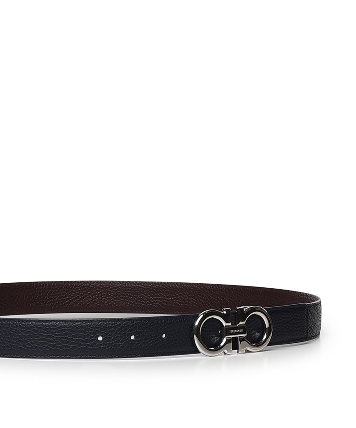 Cintura reversibile Gancini in pelle 670428 780487002 FERRAGAMO 