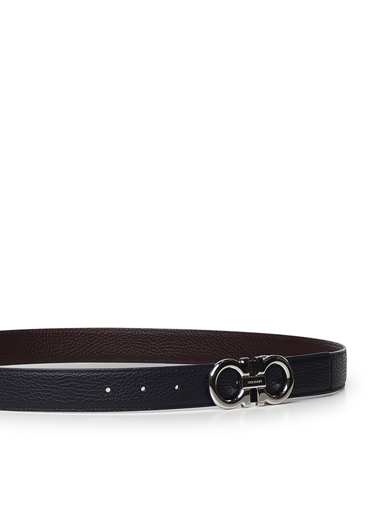 Cintura reversibile Gancini in pelle 670428 780487002 FERRAGAMO 