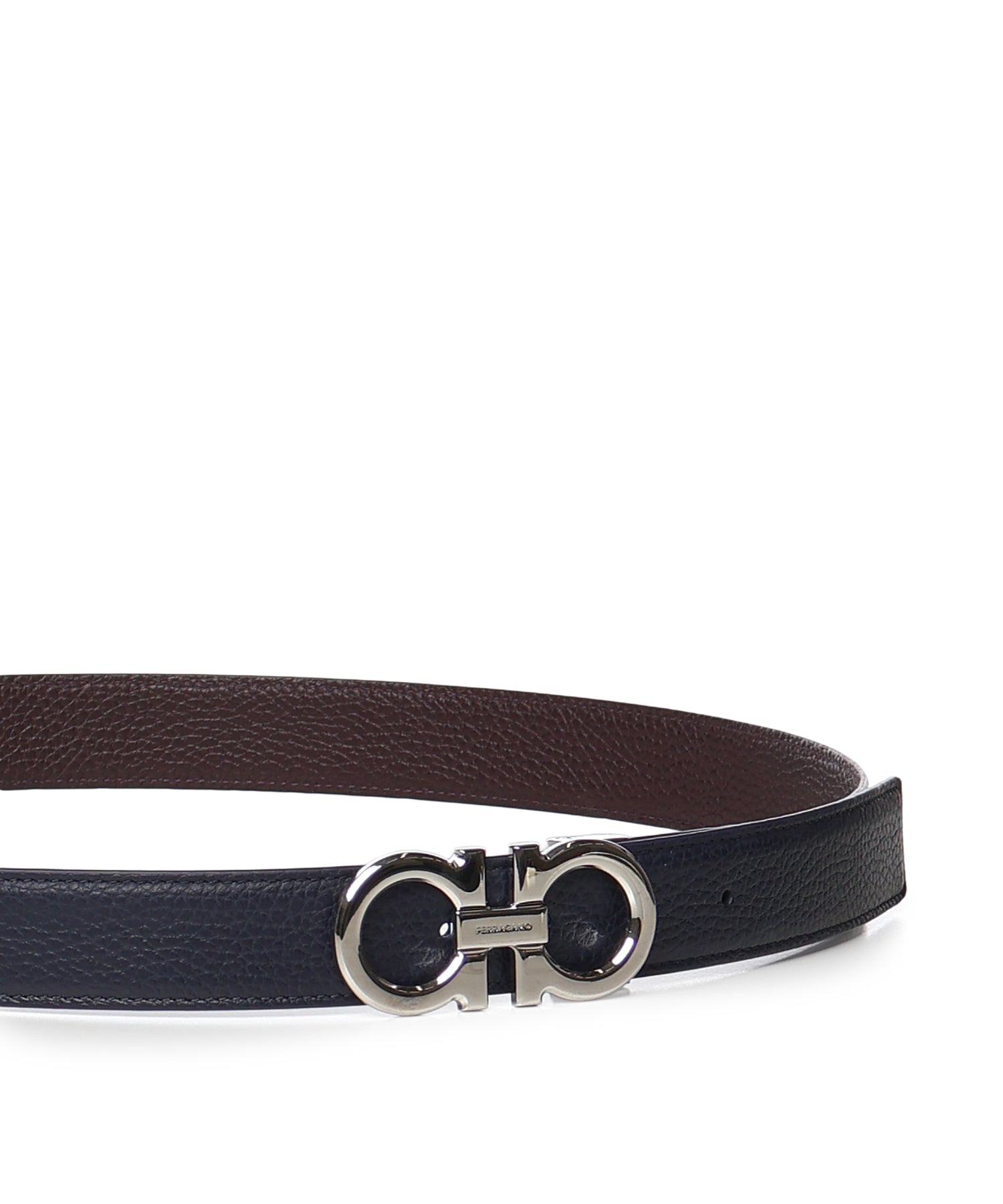 Cintura reversibile Gancini in pelle 670428 780487002 FERRAGAMO 