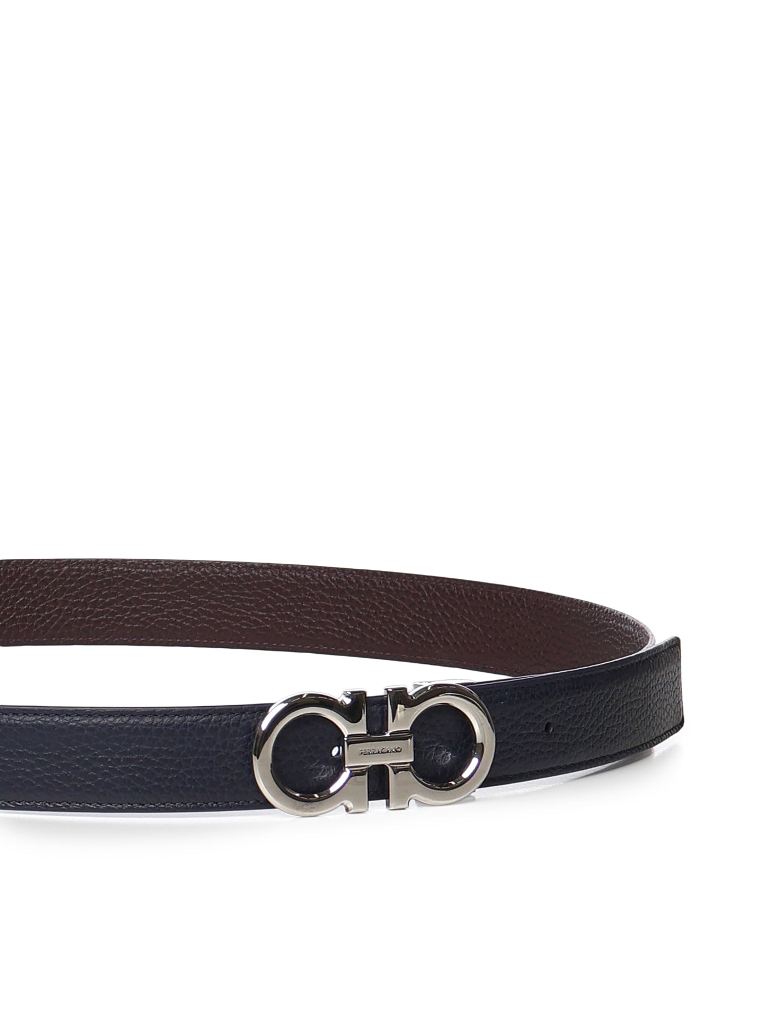 Cintura reversibile Gancini in pelle 670428 780487002 FERRAGAMO 