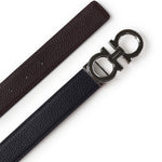 Cintura reversibile Gancini in pelle 670428 780487002 FERRAGAMO 