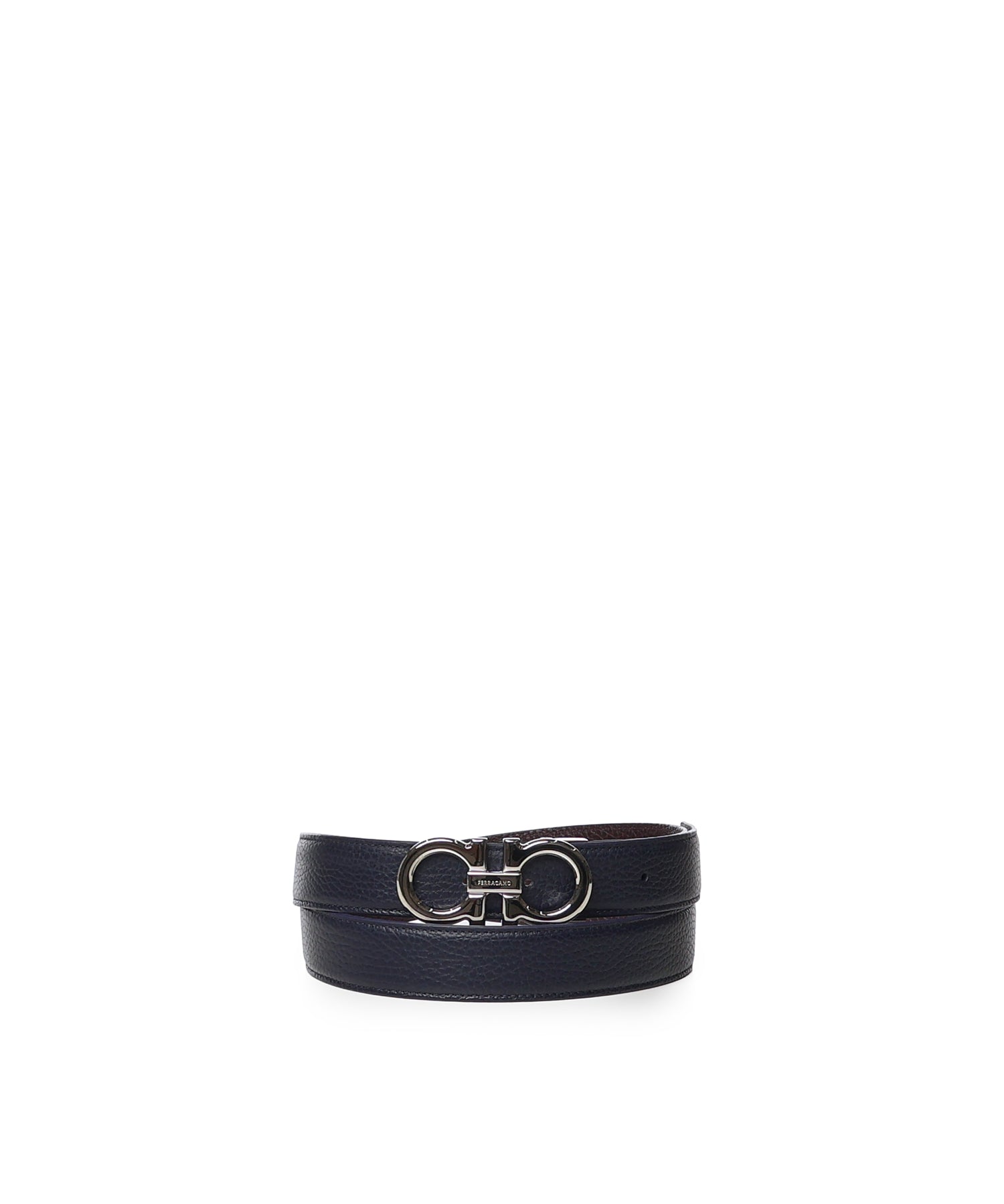 Cintura reversibile Gancini in pelle 670428 780487002 FERRAGAMO 