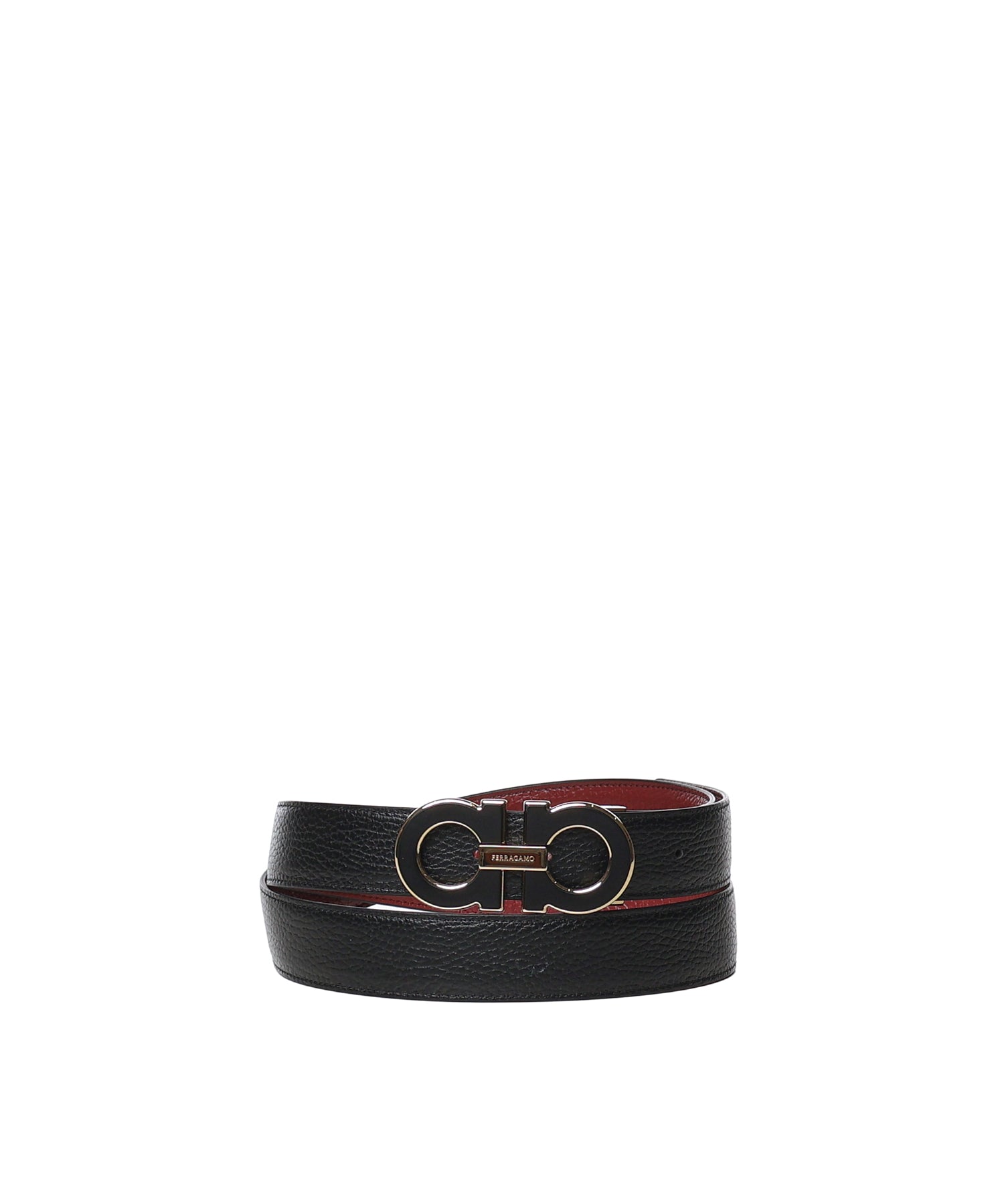 Cintura Gancini in pelle<BR/> 670460 790866008 FERRAGAMO 