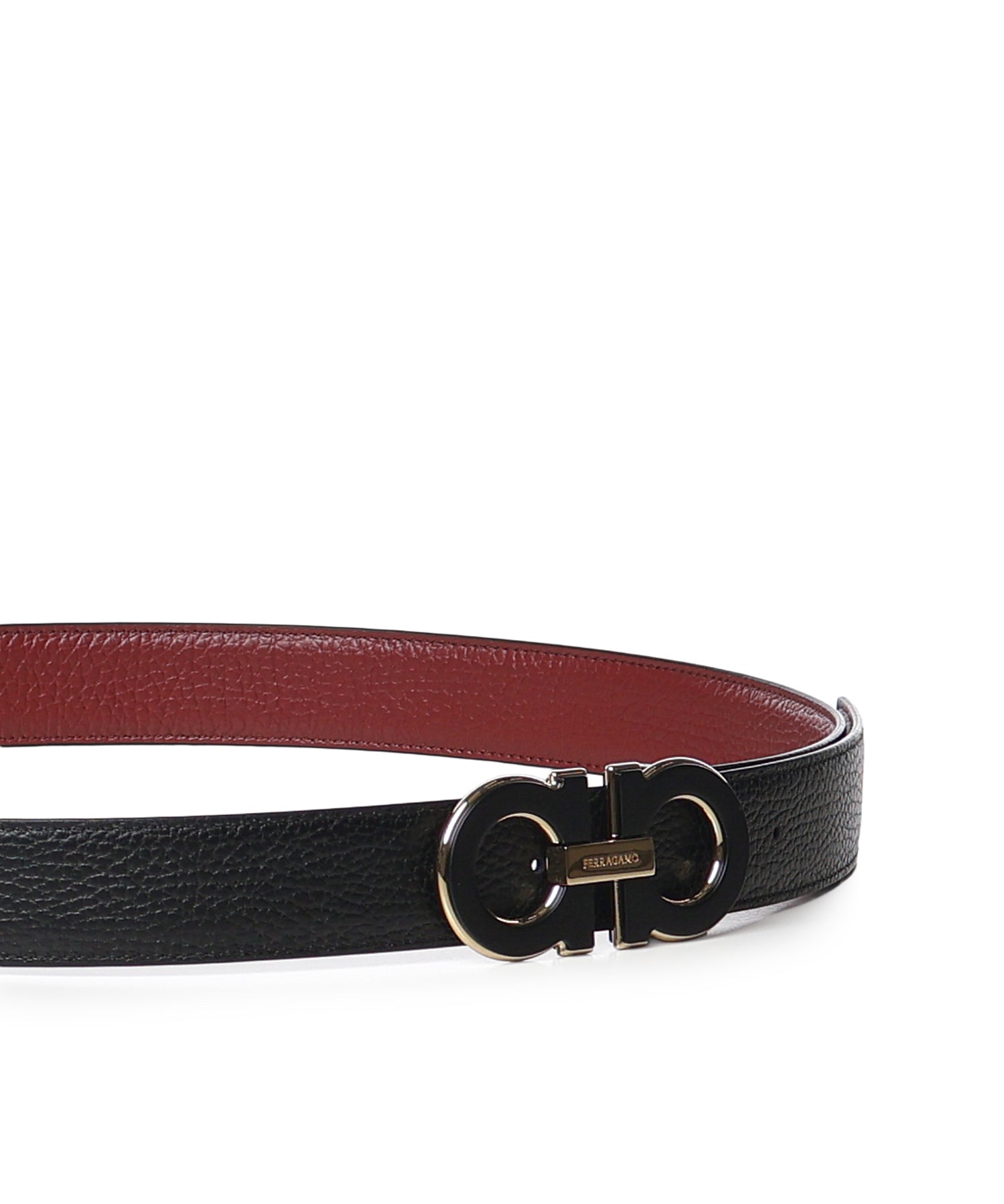Cintura Gancini in pelle<BR/> 670460 790866008 FERRAGAMO 