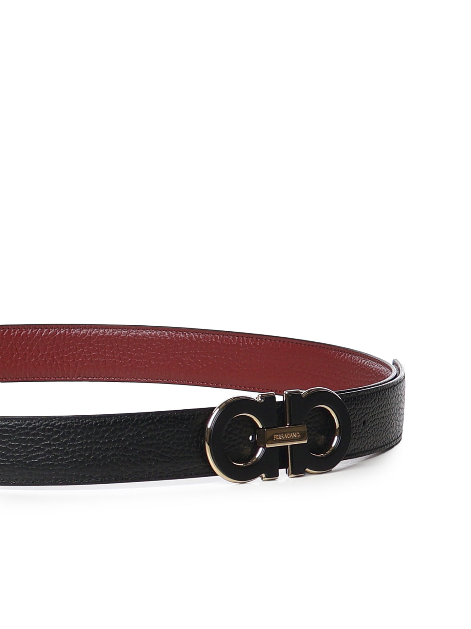 Cintura Gancini in pelle<BR/> 670460 790866008 FERRAGAMO 
