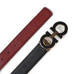 Cintura Gancini in pelle<BR/> 670460 790866008 FERRAGAMO 