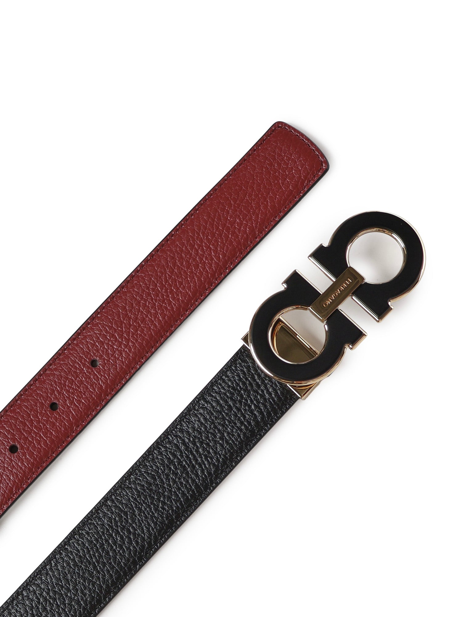 Cintura Gancini in pelle<BR/> 670460 790866008 FERRAGAMO 
