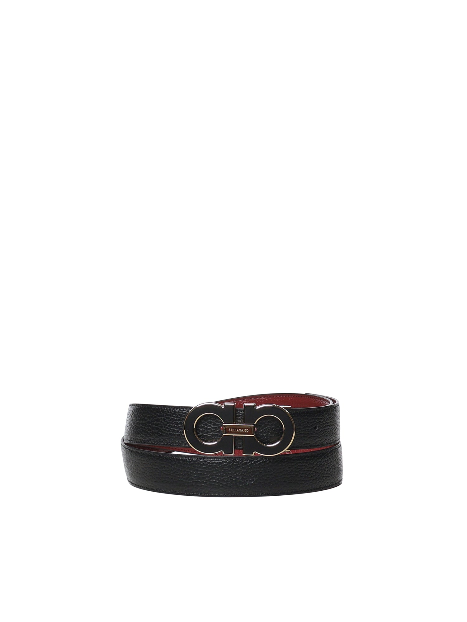 Cintura Gancini in pelle<BR/> 670460 790866008 FERRAGAMO 